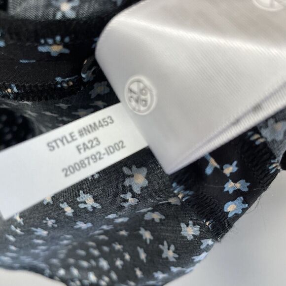 MADEWELL Dress Womens 2 Long Sleeve Mini NEW Ditsy Floral Black Blue NM453 - Picture 15 of 15